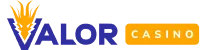 Valor Casino footer logo — official branding for desktop and mobile